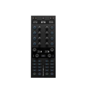 Black Traktor X1 N DJ controller with knobs, buttons, and display screens