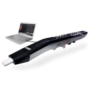 AKAI EWI USB electronic wind instrument connected to a laptop computer