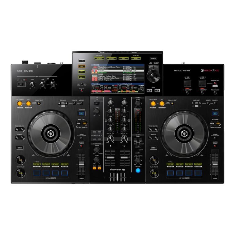 A Pioneer DJ XDJ-RR all-in-one DJ system with two decks